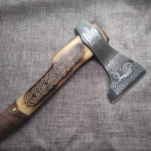 КОЗАЦЬКА ВАРТА ексклюзивна сокира ручної роботи Сергія Дитюка Сталь - У8 - інструментальна. Photo 2